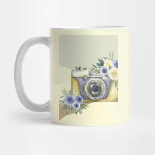 Hand Painted Photo Camera Mug